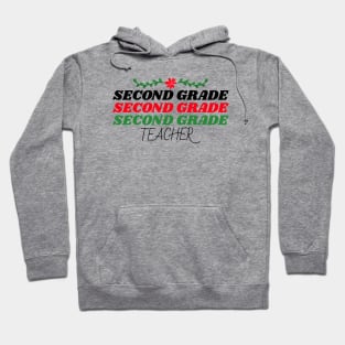 Second Grade Teacher Christmas Hoodie